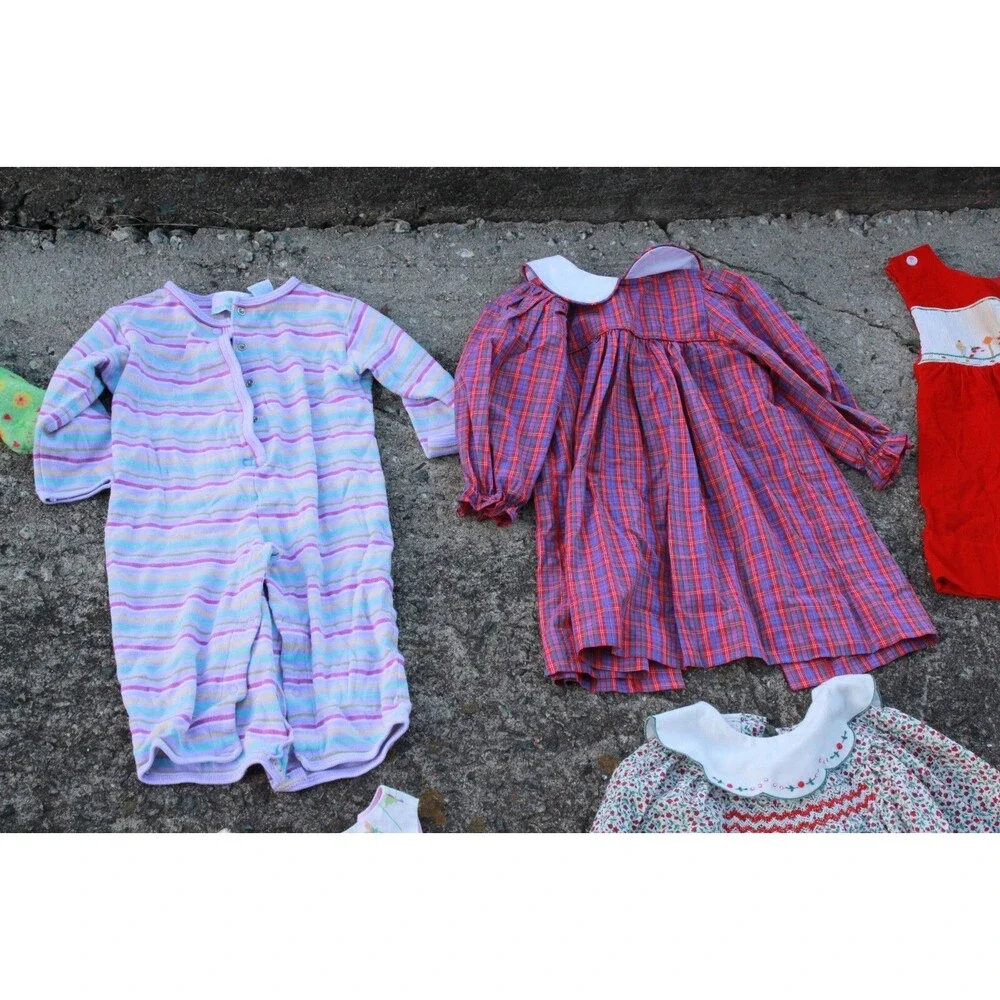 Huge Lot 26 pcs Girls Clothing 18M Outfits Dresses Play Photoshoot Sleep Overall